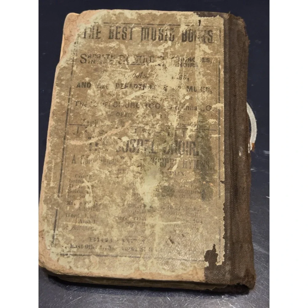 Antique 1885 Gospel Hymn Consolidate 1-4 Pocket Hymnal Song Book Christian Faith